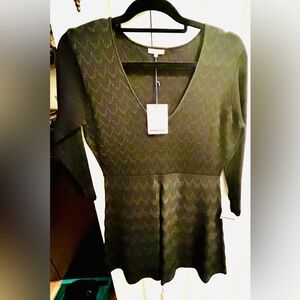 Elegant Long Sleeve Black Dress